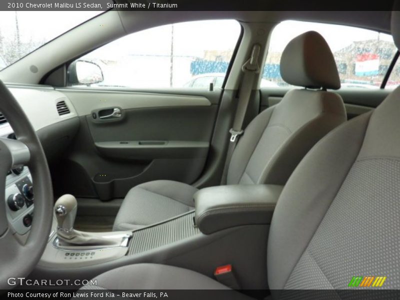 Summit White / Titanium 2010 Chevrolet Malibu LS Sedan