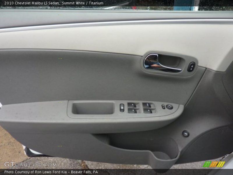 Summit White / Titanium 2010 Chevrolet Malibu LS Sedan