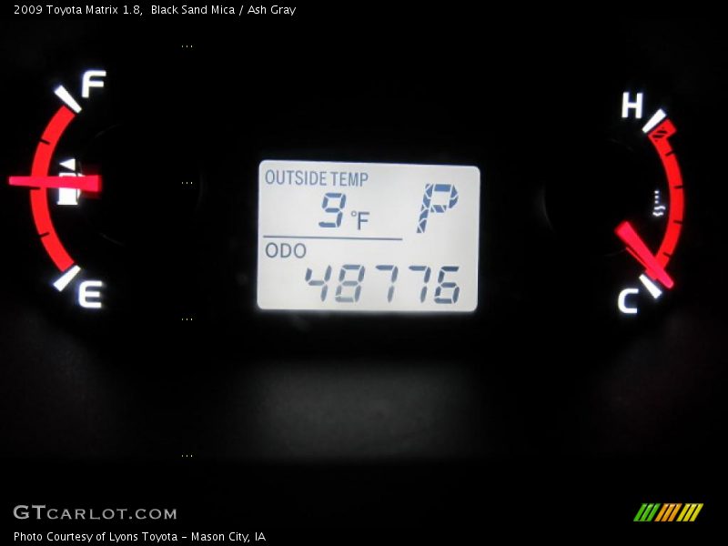 Black Sand Mica / Ash Gray 2009 Toyota Matrix 1.8