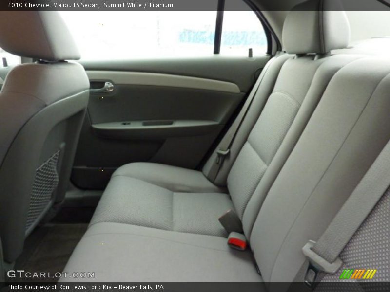 Summit White / Titanium 2010 Chevrolet Malibu LS Sedan