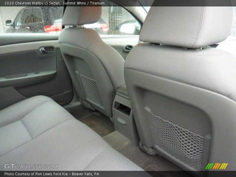 Summit White / Titanium 2010 Chevrolet Malibu LS Sedan