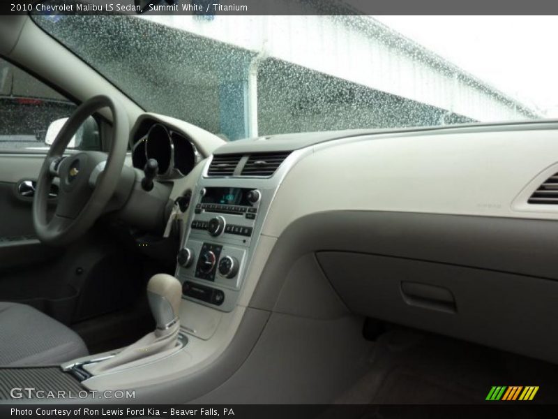 Summit White / Titanium 2010 Chevrolet Malibu LS Sedan