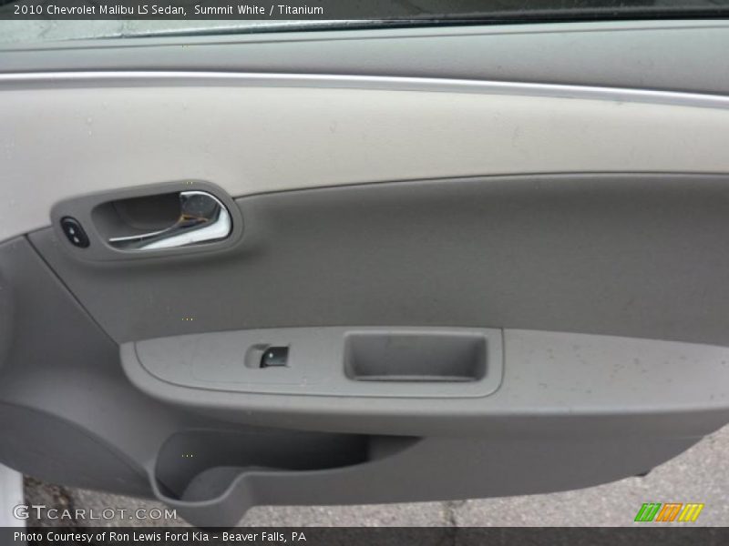 Summit White / Titanium 2010 Chevrolet Malibu LS Sedan
