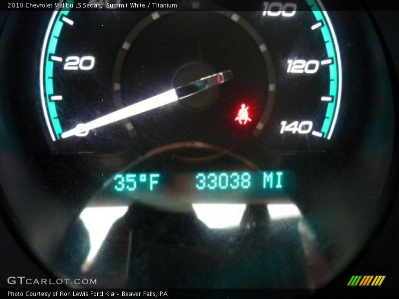 Summit White / Titanium 2010 Chevrolet Malibu LS Sedan