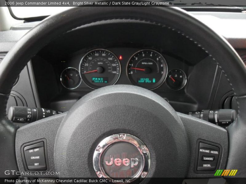 Bright Silver Metallic / Dark Slate Gray/Light Graystone 2006 Jeep Commander Limited 4x4