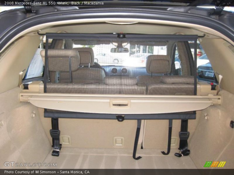 Black / Macadamia 2008 Mercedes-Benz ML 550 4Matic