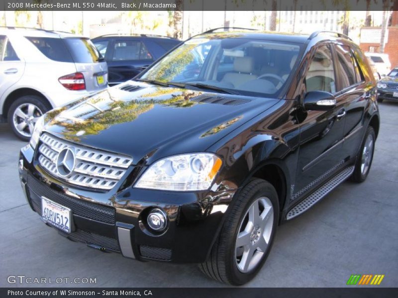 Black / Macadamia 2008 Mercedes-Benz ML 550 4Matic