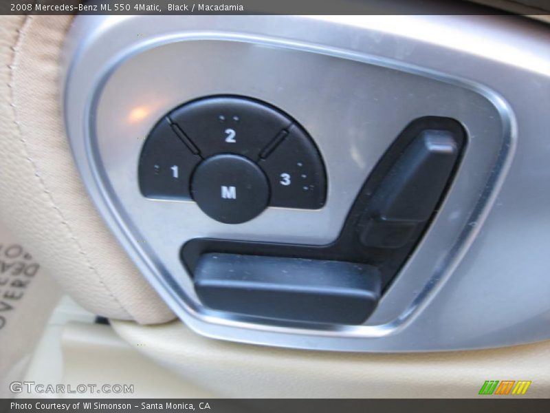 Black / Macadamia 2008 Mercedes-Benz ML 550 4Matic