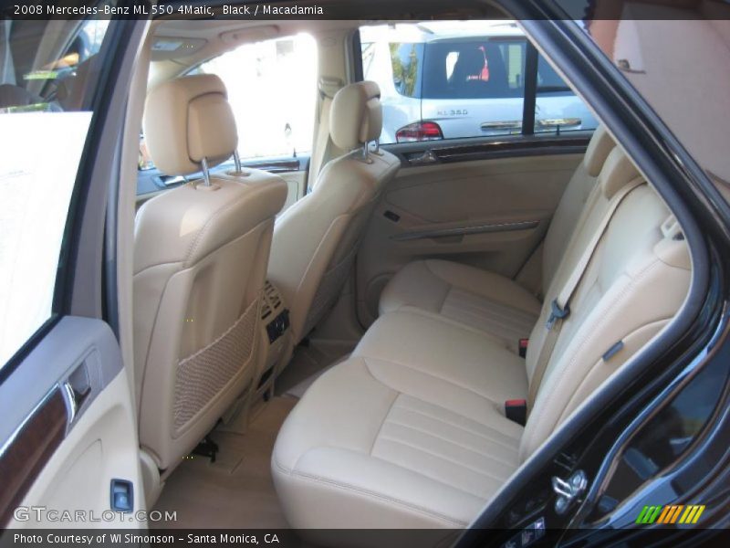 Black / Macadamia 2008 Mercedes-Benz ML 550 4Matic