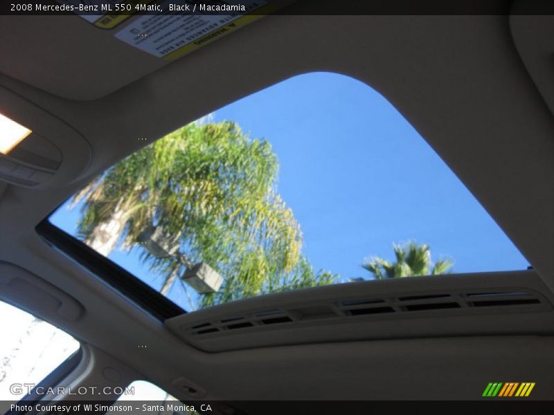 Black / Macadamia 2008 Mercedes-Benz ML 550 4Matic