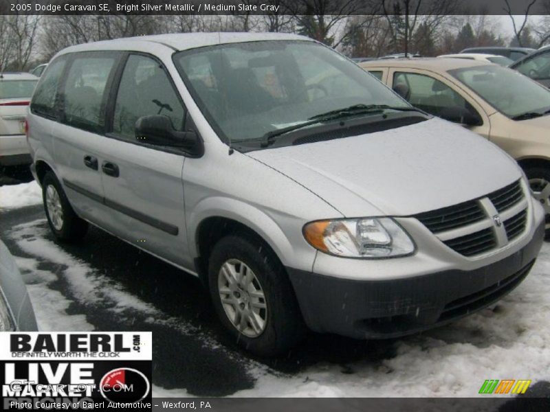 Bright Silver Metallic / Medium Slate Gray 2005 Dodge Caravan SE