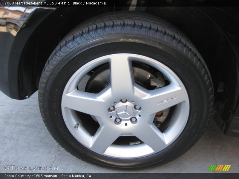 Black / Macadamia 2008 Mercedes-Benz ML 550 4Matic