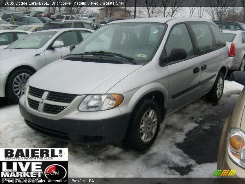 Bright Silver Metallic / Medium Slate Gray 2005 Dodge Caravan SE