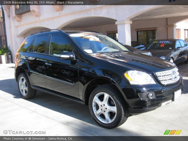 Black / Macadamia 2008 Mercedes-Benz ML 350 4Matic
