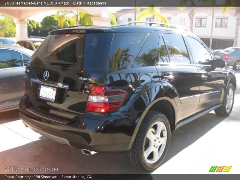 Black / Macadamia 2008 Mercedes-Benz ML 350 4Matic