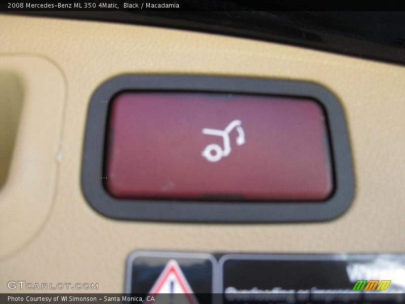 Black / Macadamia 2008 Mercedes-Benz ML 350 4Matic
