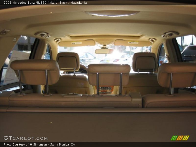 Black / Macadamia 2008 Mercedes-Benz ML 350 4Matic