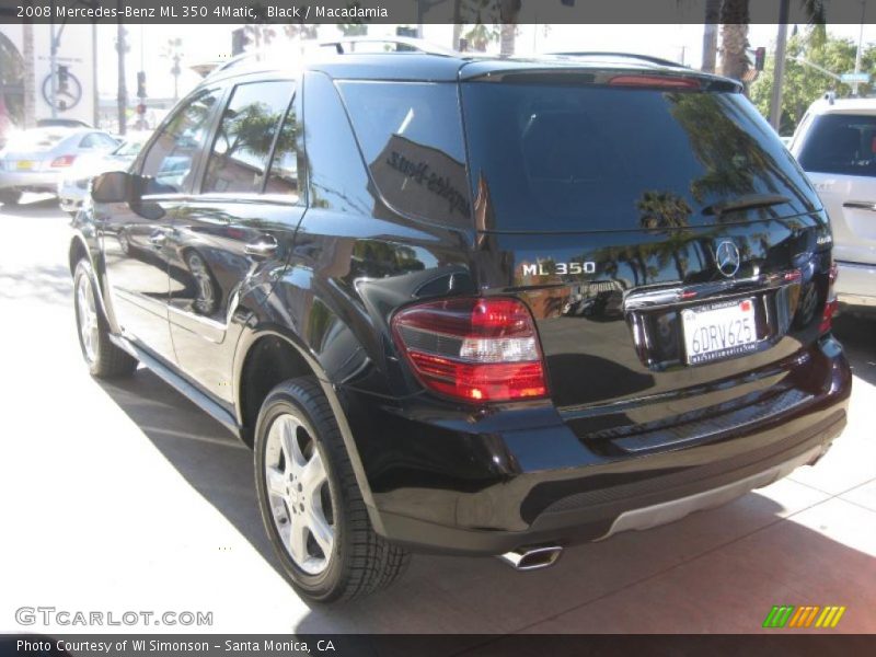 Black / Macadamia 2008 Mercedes-Benz ML 350 4Matic