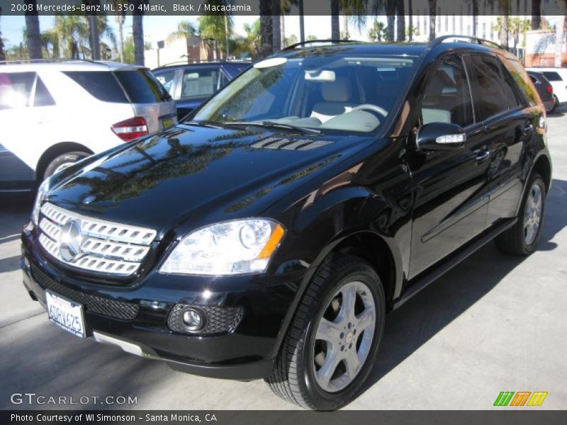 Black / Macadamia 2008 Mercedes-Benz ML 350 4Matic
