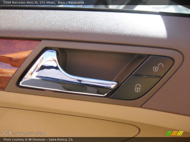 Black / Macadamia 2008 Mercedes-Benz ML 350 4Matic