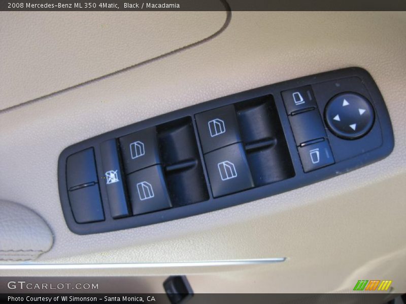 Black / Macadamia 2008 Mercedes-Benz ML 350 4Matic