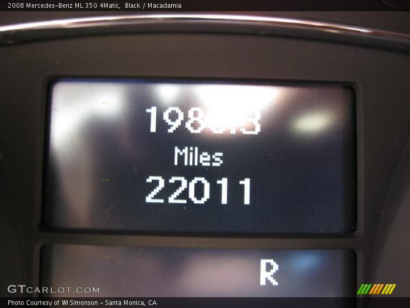 Black / Macadamia 2008 Mercedes-Benz ML 350 4Matic