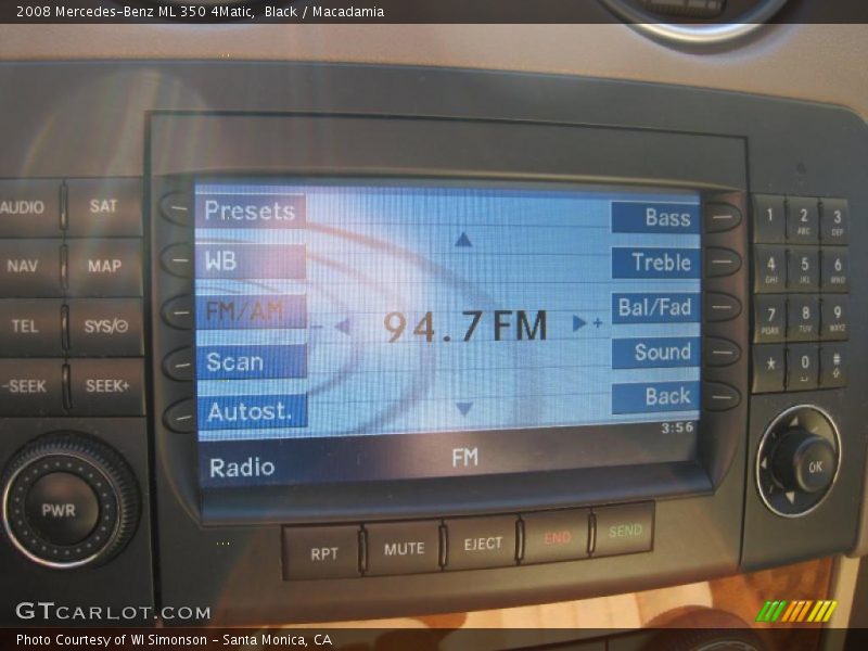 Black / Macadamia 2008 Mercedes-Benz ML 350 4Matic