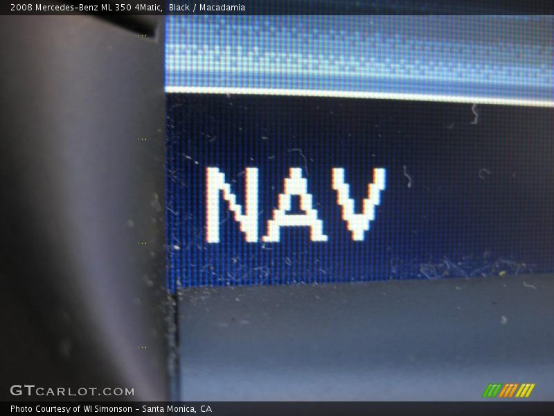 Black / Macadamia 2008 Mercedes-Benz ML 350 4Matic