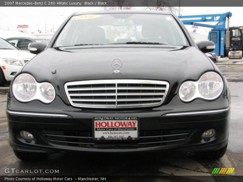 Black / Black 2007 Mercedes-Benz C 280 4Matic Luxury
