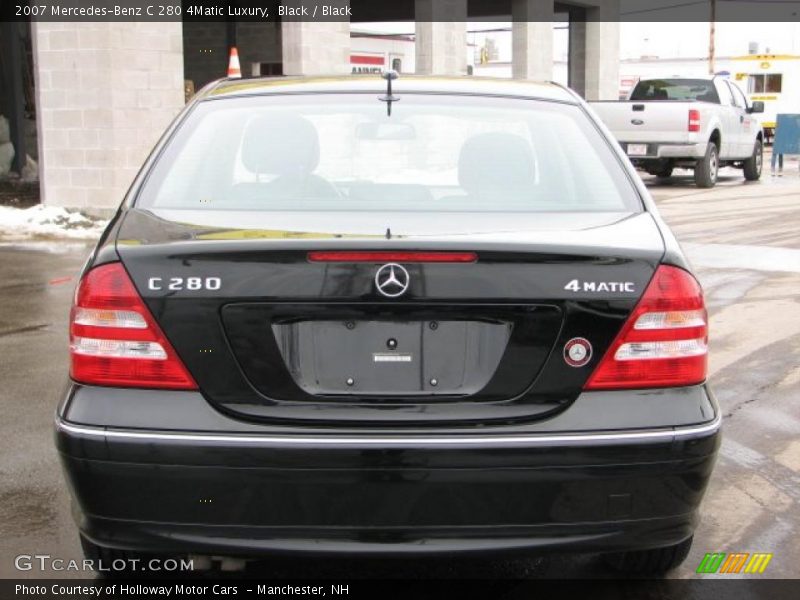 Black / Black 2007 Mercedes-Benz C 280 4Matic Luxury