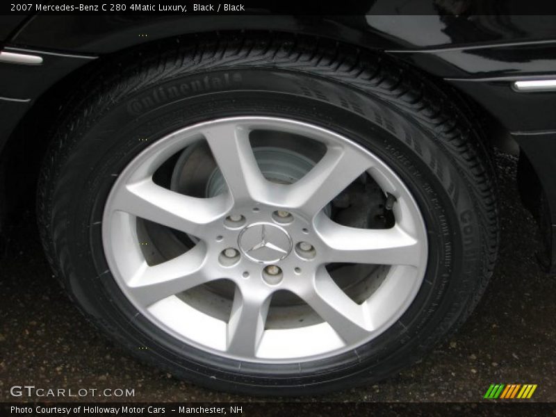 Black / Black 2007 Mercedes-Benz C 280 4Matic Luxury