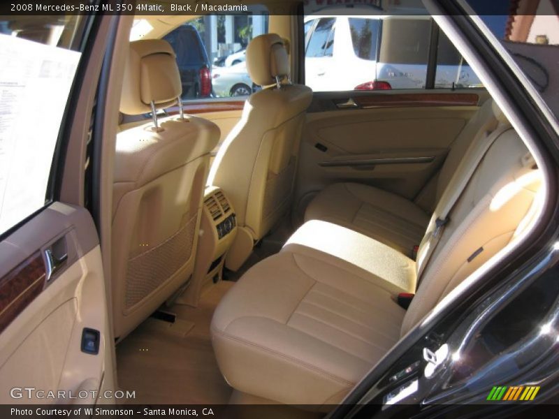 Black / Macadamia 2008 Mercedes-Benz ML 350 4Matic