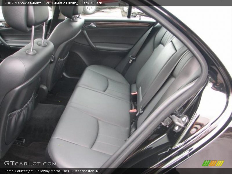 Black / Black 2007 Mercedes-Benz C 280 4Matic Luxury