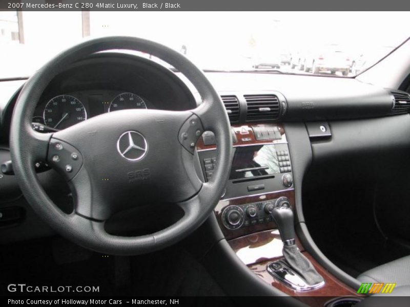 Black / Black 2007 Mercedes-Benz C 280 4Matic Luxury