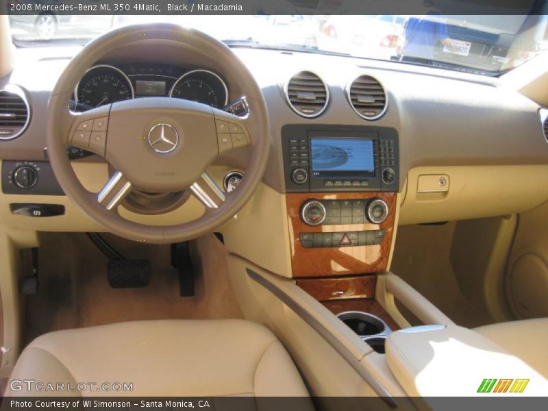 Black / Macadamia 2008 Mercedes-Benz ML 350 4Matic