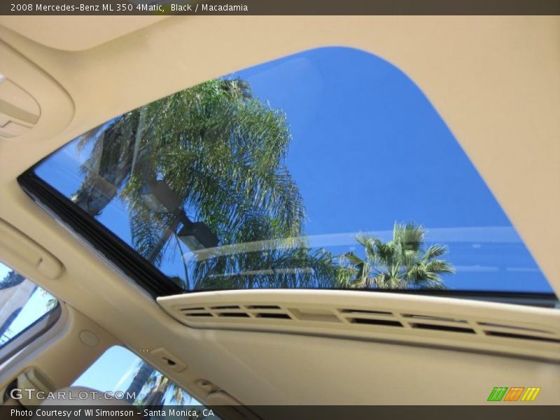 Black / Macadamia 2008 Mercedes-Benz ML 350 4Matic