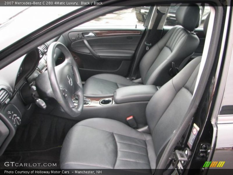 Black / Black 2007 Mercedes-Benz C 280 4Matic Luxury