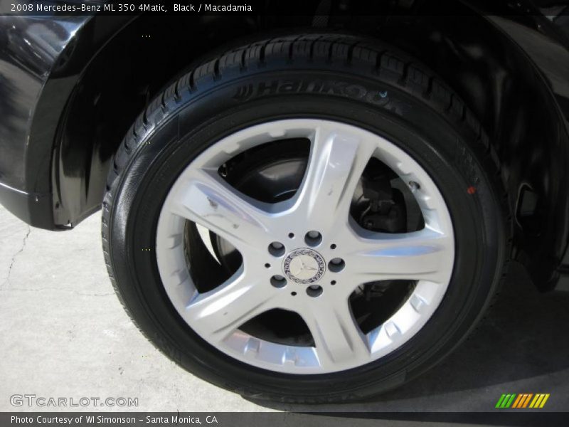 Black / Macadamia 2008 Mercedes-Benz ML 350 4Matic