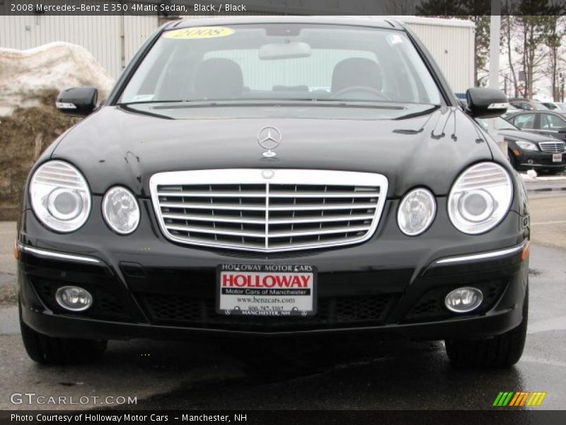 Black / Black 2008 Mercedes-Benz E 350 4Matic Sedan