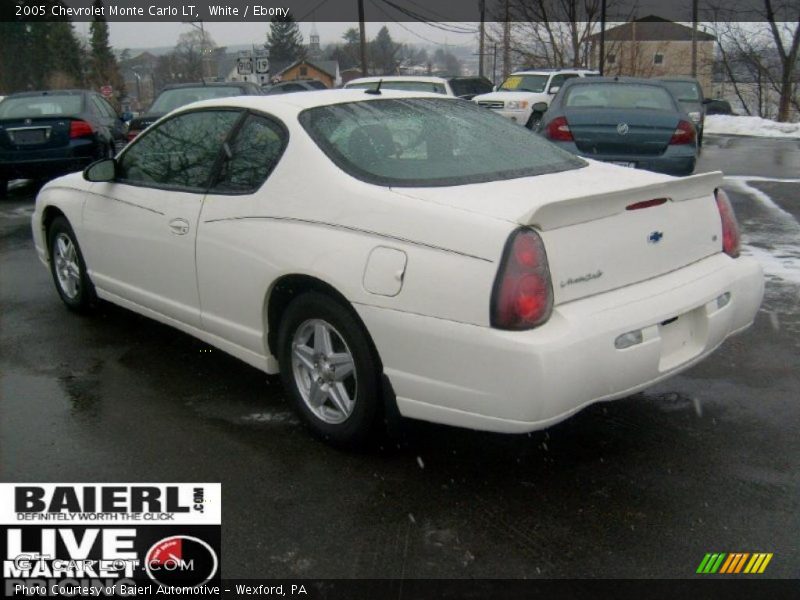 White / Ebony 2005 Chevrolet Monte Carlo LT