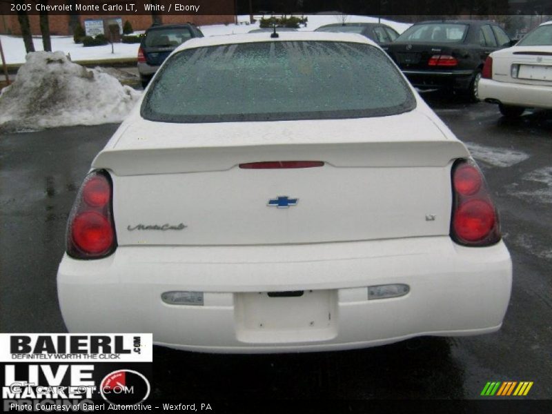 White / Ebony 2005 Chevrolet Monte Carlo LT