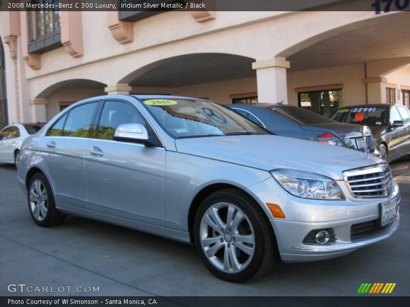 Iridium Silver Metallic / Black 2008 Mercedes-Benz C 300 Luxury