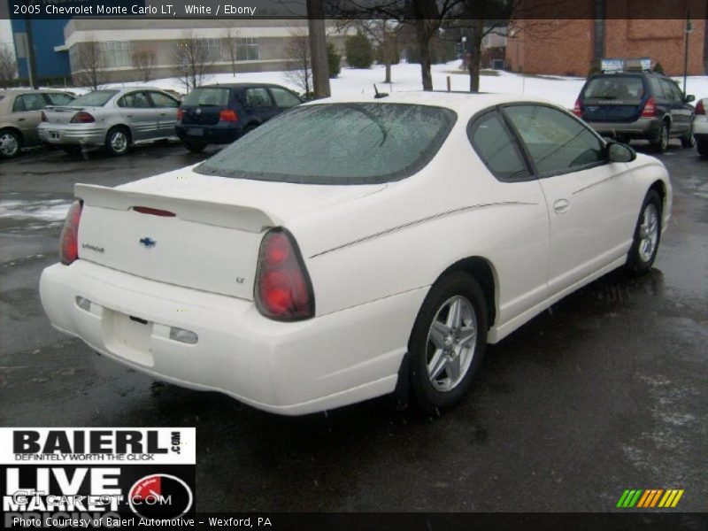 White / Ebony 2005 Chevrolet Monte Carlo LT
