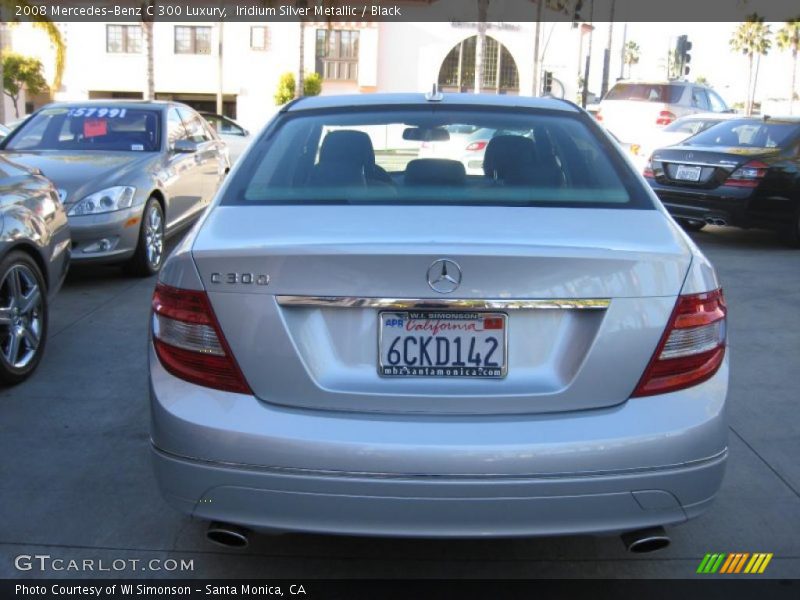 Iridium Silver Metallic / Black 2008 Mercedes-Benz C 300 Luxury