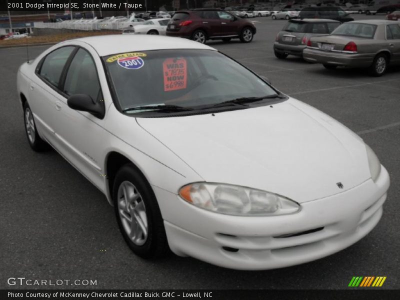 Stone White / Taupe 2001 Dodge Intrepid SE