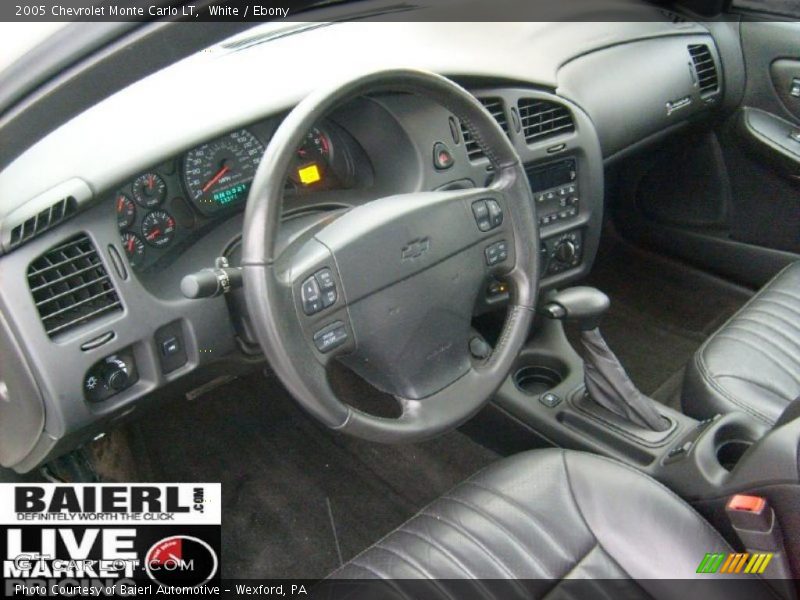 White / Ebony 2005 Chevrolet Monte Carlo LT