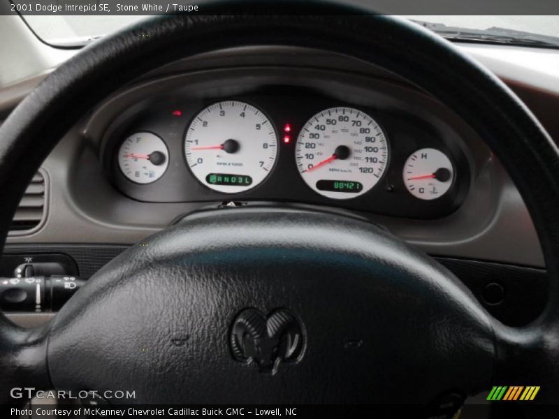 Stone White / Taupe 2001 Dodge Intrepid SE