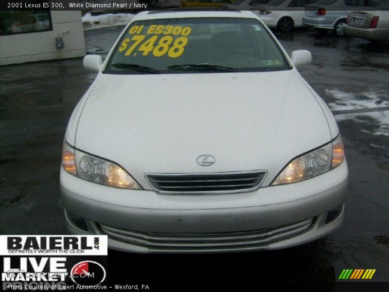 White Diamond Pearl / Ivory 2001 Lexus ES 300