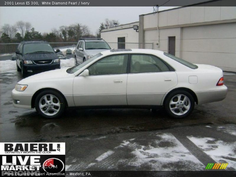 White Diamond Pearl / Ivory 2001 Lexus ES 300