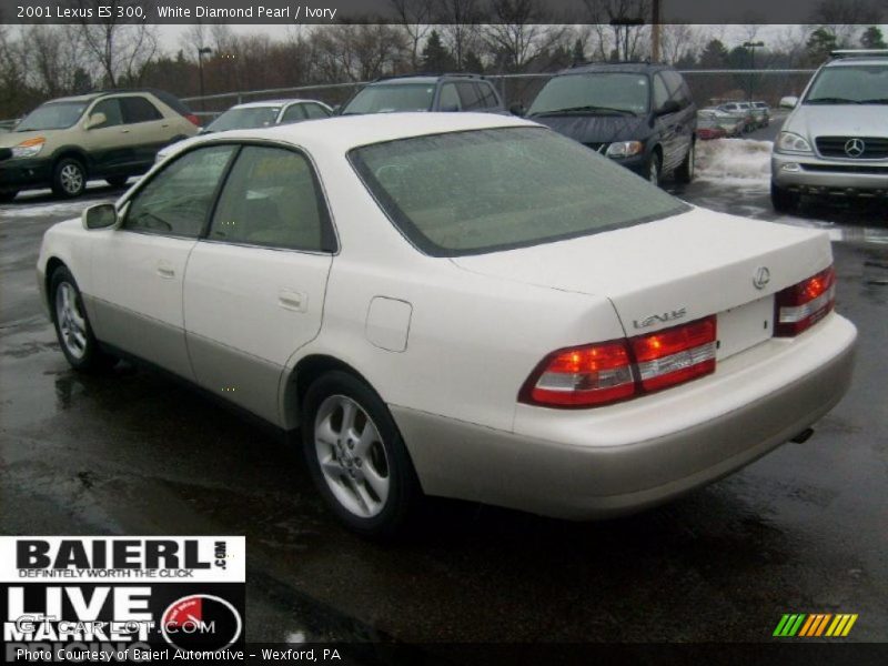 White Diamond Pearl / Ivory 2001 Lexus ES 300
